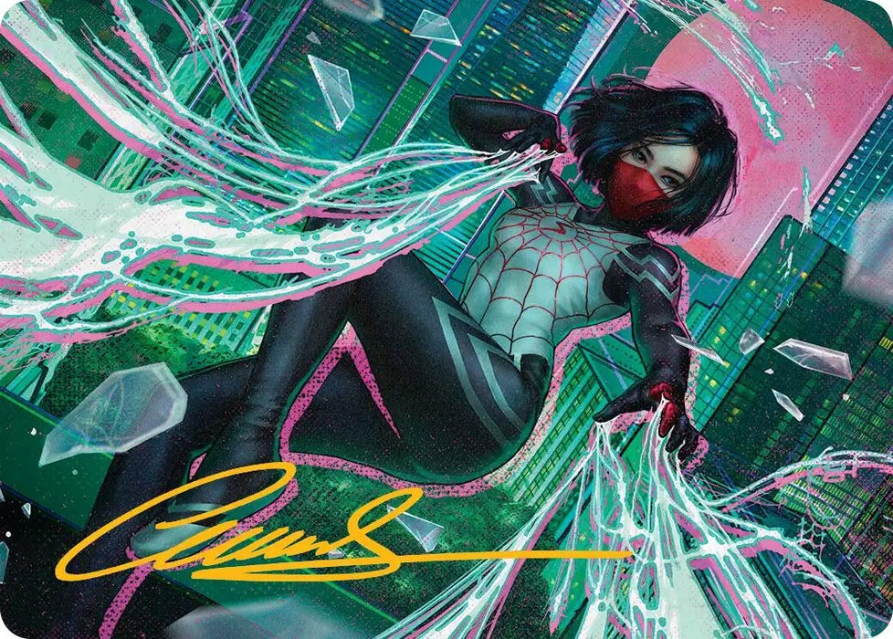 Image for Silk, Web Weaver Art Card (29/54) (Gold-Stamped Signature) (29) [Marvel's Spider-Man] - Magic: The Gathering