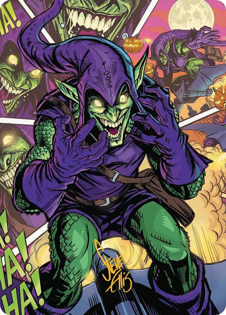 Image for Green Goblin Art Card (49/54) (Gold-Stamped Signature) (49) [Marvel's Spider-Man] - Magic: The Gathering