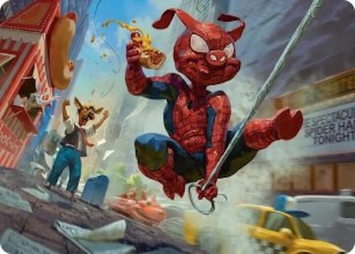 Image for Spider-Ham, Peter Porker Art Card (19) [Marvel's Spider-Man] - Magic: The Gathering