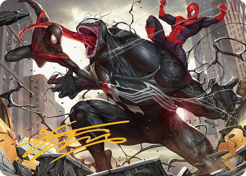 Image for Terrific Team-Up Art Card (Gold-Stamped Signature) (23) [Marvel's Spider-Man] - Magic: The Gathering