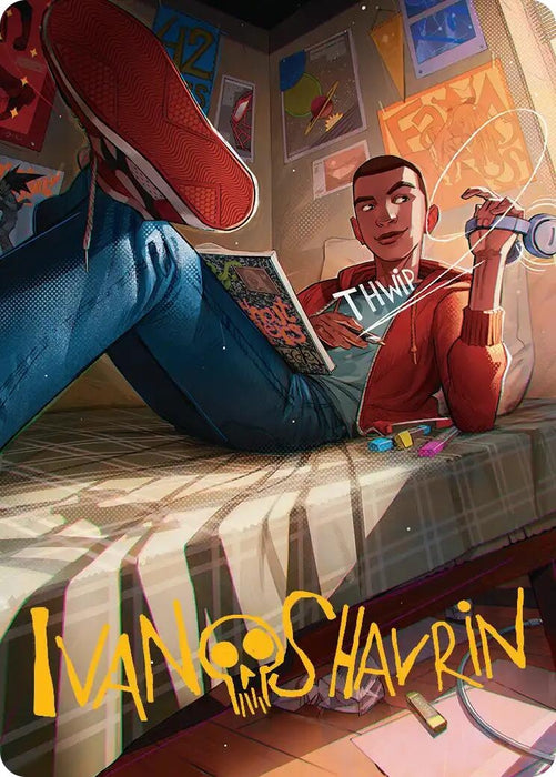 Image for Miles Morales Art Card (Gold-Stamped Signature) (35) [Marvel's Spider-Man] - Magic: The Gathering