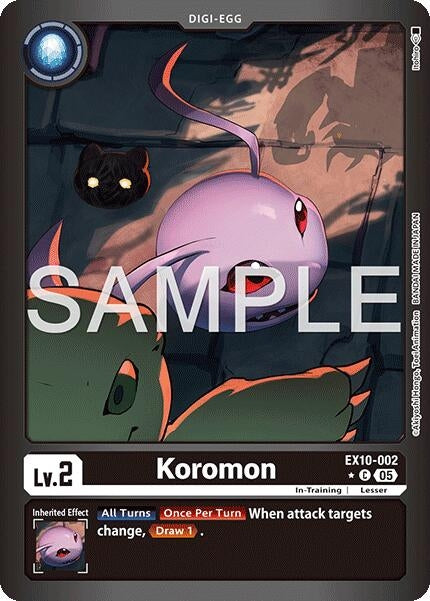 Image for Koromon (Limited Foil) (EX10-002 C) [Sinister Order] - Digimon Card Game