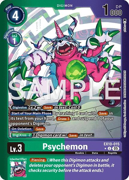 Image for Psychemon (Limited Foil) (EX10-015 U) [Sinister Order] - Digimon Card Game