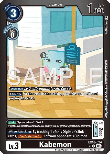 Image for Kabemon (Limited Foil) (EX10-024 U) [Sinister Order] - Digimon Card Game