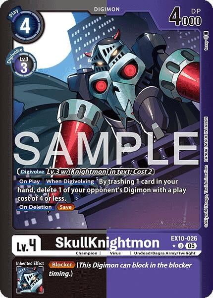Image for SkullKnightmon (Limited Foil) (EX10-026 U) [Sinister Order] - Digimon Card Game
