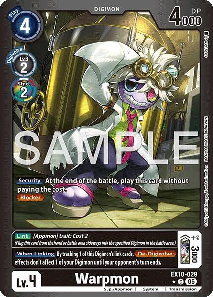 Image for Warpmon (Limited Foil) (EX10-029 C) (Sinister Order) - Digimon Card Game