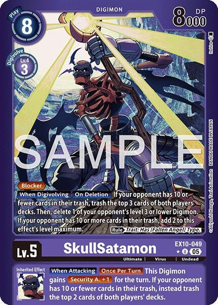 Image for SkullSatamon (Limited Foil) (EX10-049 U) [Sinister Order] - Digimon Card Game