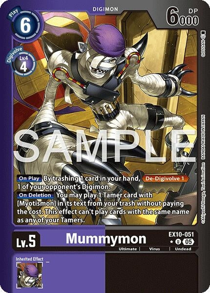 Image for Mummymon (Limited Foil) (EX10-051 U) [Sinister Order] - Digimon Card Game
