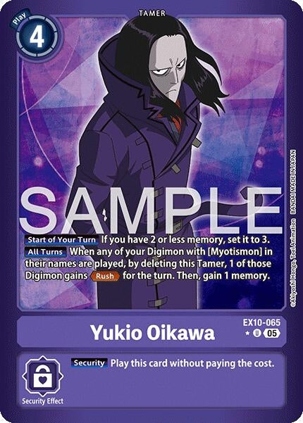 Image for Yukio Oikawa (Limited Foil) (EX10-065 R) [Sinister Order] - Digimon Card Game