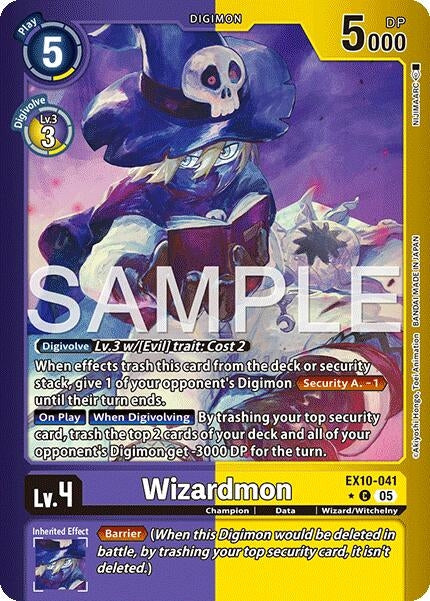 Image for Wizardmon (Limited Foil) (EX10-041 C) [Sinister Order] - Digimon Card Game