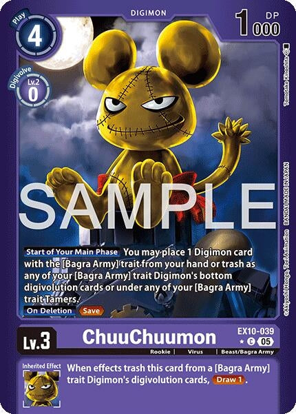 Image for ChuuChuumon (Limited Foil) (EX10-039 C) [Sinister Order] - Digimon Card Game
