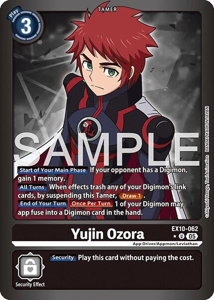 Image for Yujin Ozora (Limited Foil) (EX10-062 U) [Sinister Order] - Digimon Card Game