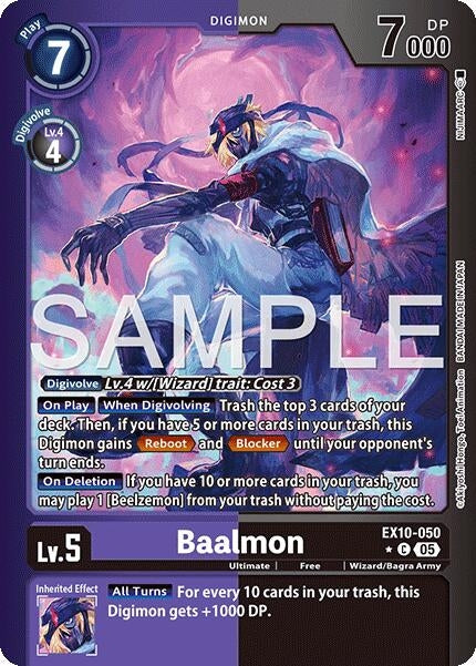 Image for Baalmon (Limited Foil) (EX10-050 C) [Sinister Order] - Digimon Card Game