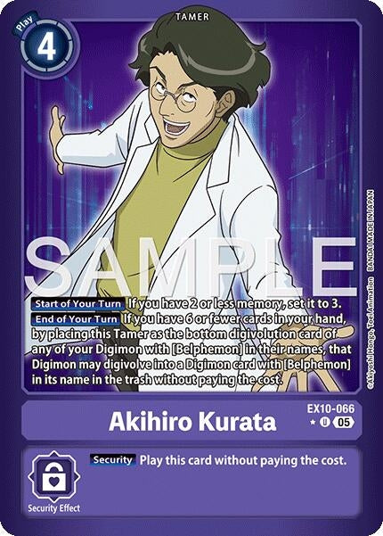 Image for Akihiro Kurata (Limited Foil) (EX10-066 U) [Sinister Order] - Digimon Card Game