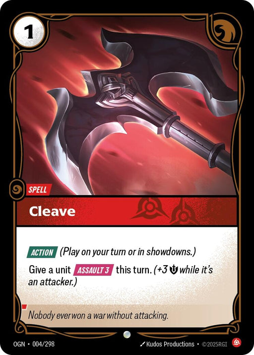 Image for Cleave (004/298) [Origins] - Riftbound: League of Legends Trading Card Game