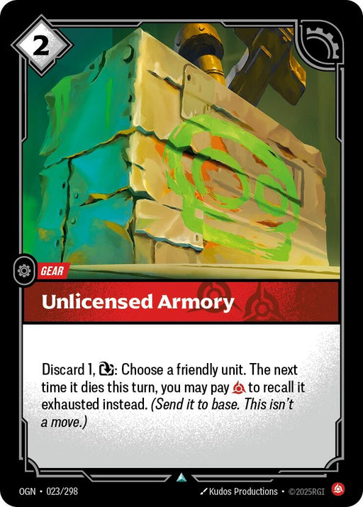 Image for Unlicensed Armory (023/298) [Origins] - Riftbound: League of Legends Trading Card Game