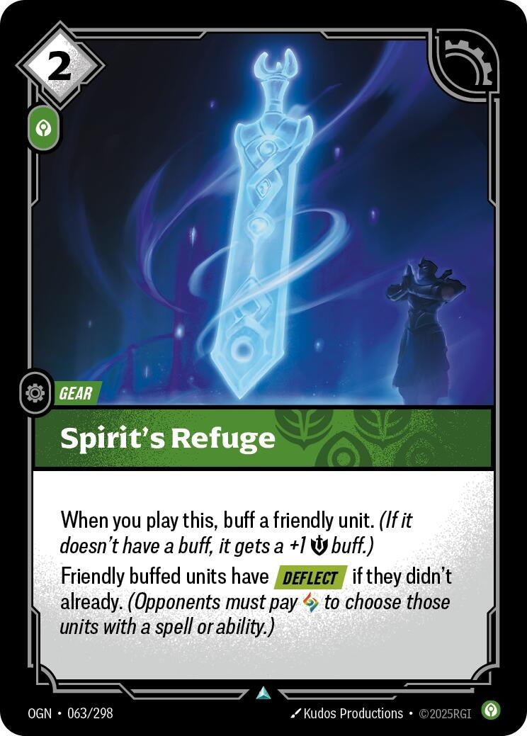 Image for Spirit's Refuge (063/298) [Origins] - Riftbound: League of Legends Trading Card Game
