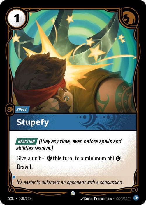 Image for Stupefy (095/298) [Origins] - Riftbound: League of Legends Trading Card Game