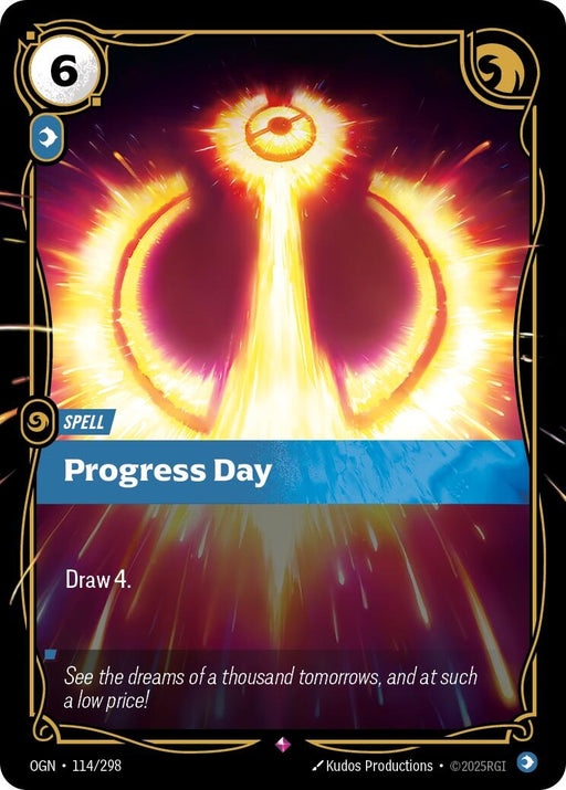 Image for Progress Day (114/298) [Origins] - Riftbound: League of Legends Trading Card Game