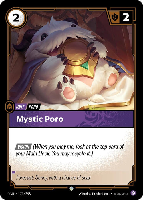 Image for Mystic Poro (171/298) [Origins] - Riftbound: League of Legends Trading Card Game
