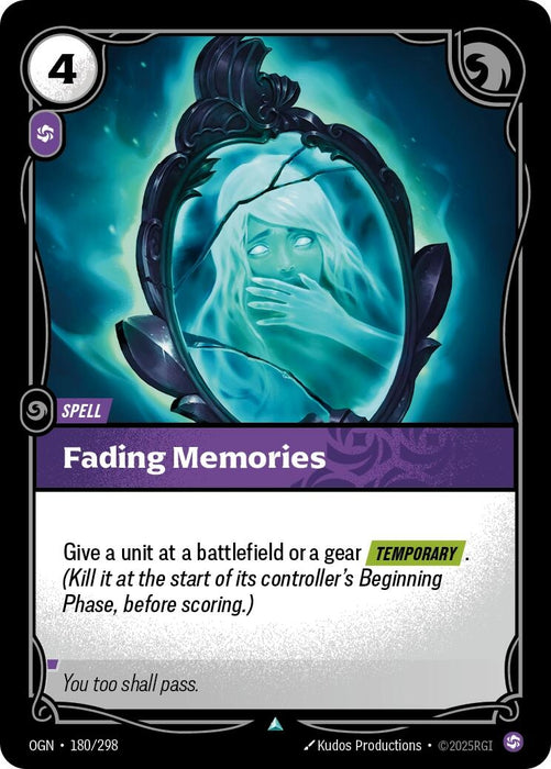 Image for Fading Memories (180/298) [Origins] - Riftbound: League of Legends Trading Card Game
