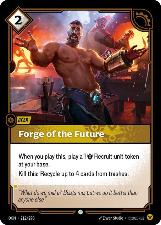 Image for Forge of the Future (212/298) [Origins] - Riftbound: League of Legends Trading Card Game