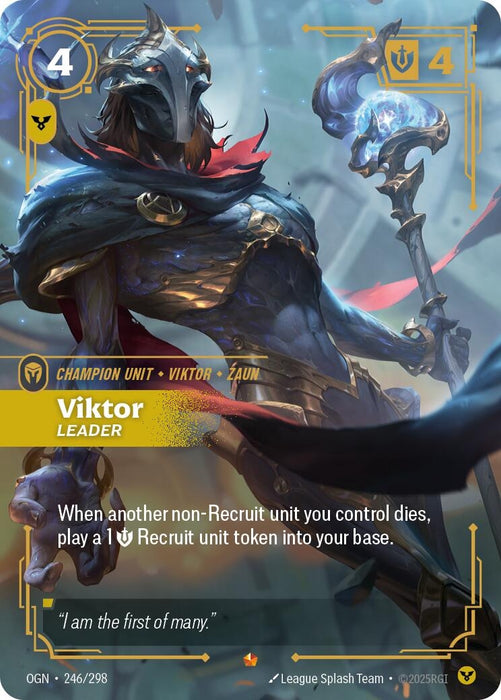 Image for Viktor - Leader (246/298) [Origins] - Riftbound: League of Legends Trading Card Game