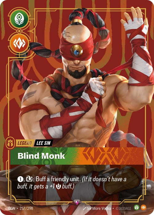 Image for Lee Sin - Blind Monk (257/298) [Origins] - Riftbound: League of Legends Trading Card Game