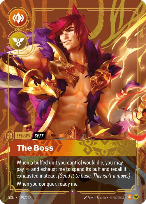 Image for Sett - The Boss (269/298) [Origins] - Riftbound: League of Legends Trading Card Game