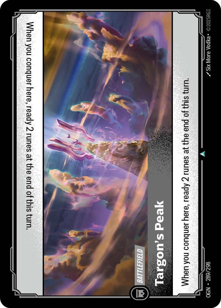 Image for Targon's Peak (289/298) [Origins] - Riftbound: League of Legends Trading Card Game