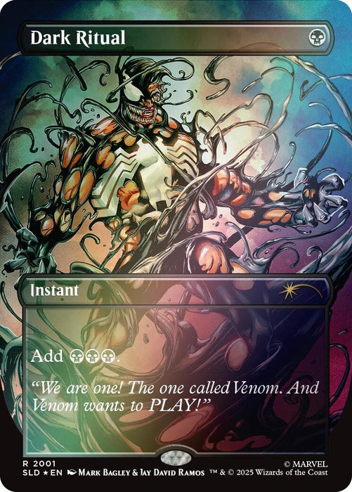 Image for Dark Ritual (2001) (Rainbow Foil) (2001) - Magic: The Gathering