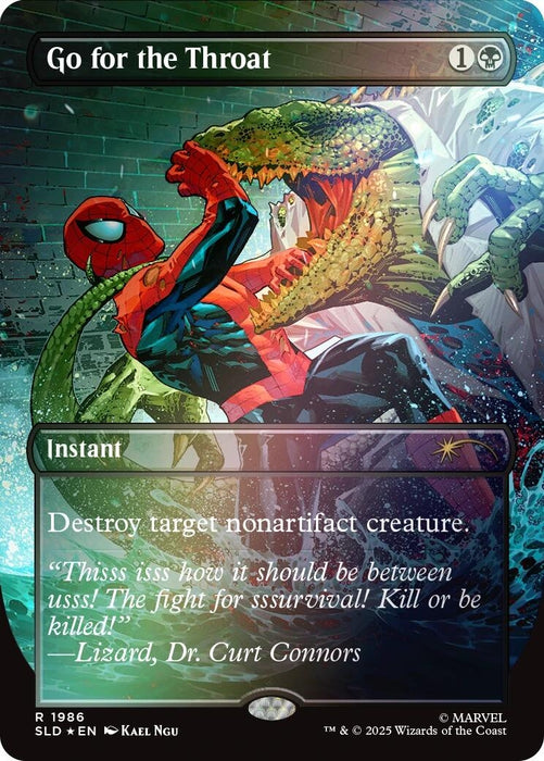 Image for Go for the Throat (Rainbow Foil) (1986) - Magic: The Gathering