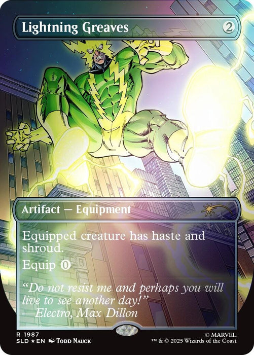 Image for Lightning Greaves (1987) (Rainbow Foil) (1987) - Magic: The Gathering