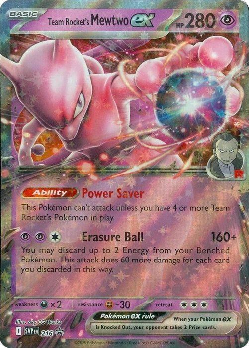 Image for Team Rocket's Mewtwo ex - 216 (216) [SV: Scarlet & Violet Promo Cards] - Pokemon