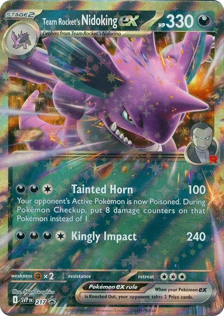 Image for Team Rocket's Nidoking ex - 217 (217) [SV: Scarlet & Violet Promo Cards] - Pokemon