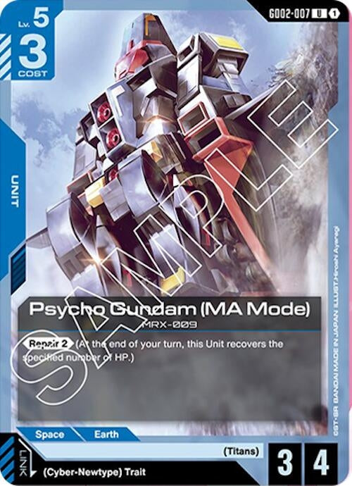 Image for Psycho Gundam (MA Mode) (GD02-007) [Dual Impact] - Gundam Card Game