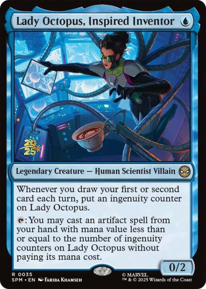Image for Lady Octopus, Inspired Inventor (35) - Magic: The Gathering