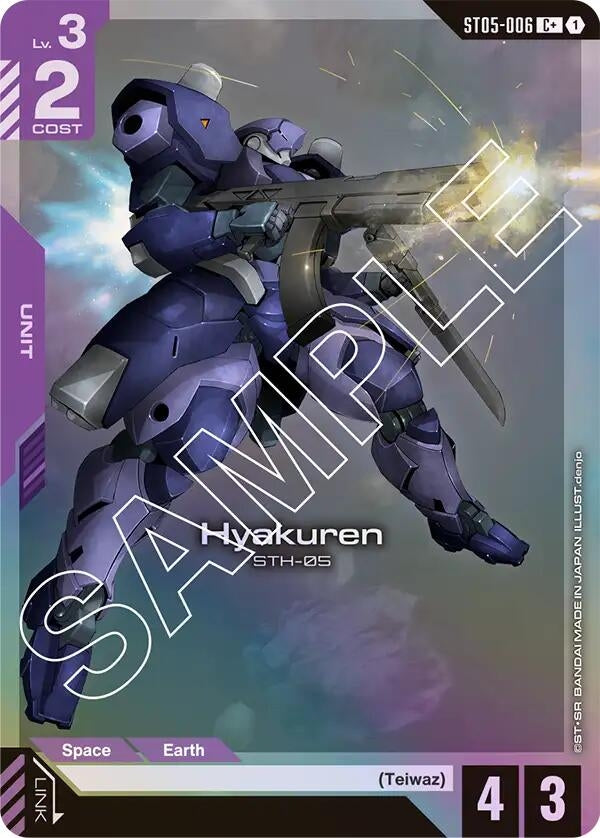 Image for Hyakuren (C+) (ST05-006) [Starter Deck 05: Iron Bloom] - Gundam Card Game