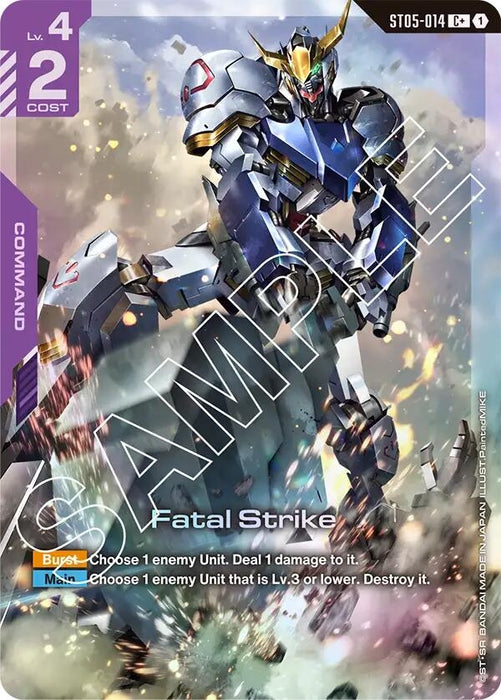 Image for Fatal Strike (C+) (ST05-014) [Starter Deck 05: Iron Bloom] - Gundam Card Game