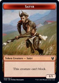 Satyr // Spider Double-Sided Token (9 // 10) [Theros Beyond Death]