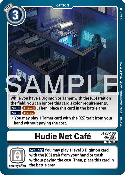 Image for Hudie Net Cafe (BT23-100 C) [Hackers' Slumber] - Digimon Card Game