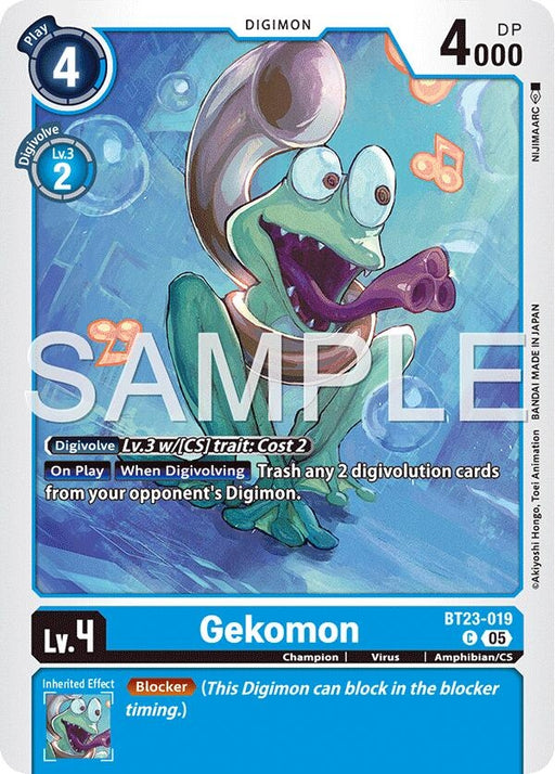 Image for Gekomon (BT23-019 C) [Hackers' Slumber] - Digimon Card Game