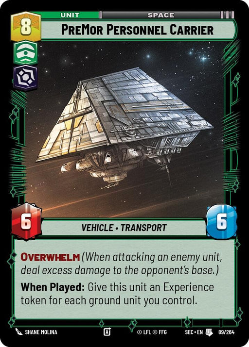 Image for PreMor Personnel Carrier (89/264) [Secrets of Power] - Star Wars: Unlimited