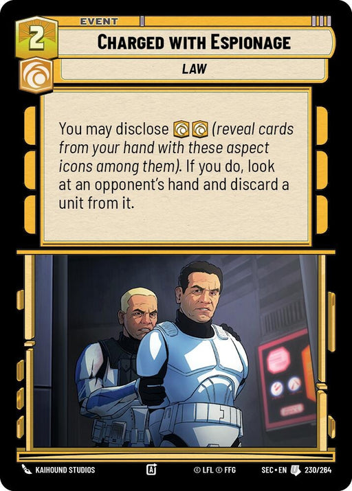Image for Charged with Espionage (230/264) [Secrets of Power] - Star Wars: Unlimited