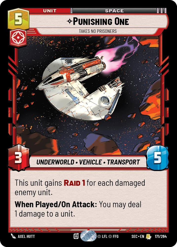 Image for Punishing One - Takes No Prisoners (171/264) [Secrets of Power] - Star Wars: Unlimited