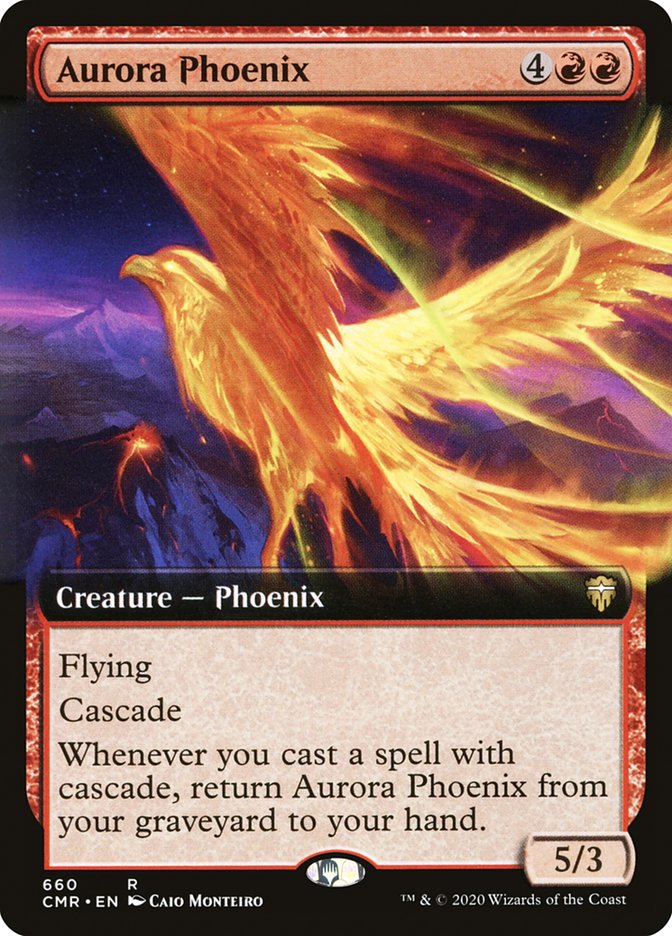 Aurora Phoenix (Extended Art) (660) [Commander Legends]