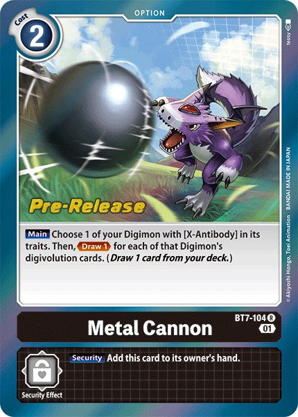 Metal Cannon (BT7-104 R) [Next Adventure Pre-Release Cards]