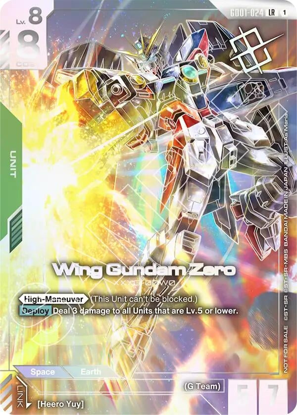 Image for Wing Gundam Zero (Championship Winner Card 01) (GD01-024) [Gundam Promotional Cards] - Gundam Card Game
