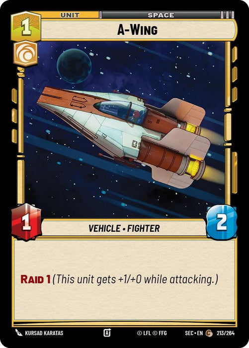 Image for A-Wing (213/264) [Secrets of Power] - Star Wars: Unlimited