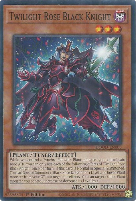 Image for Twilight Rose Black Knight (DOOD-EN005) [Doom of Dimensions] - YuGiOh
